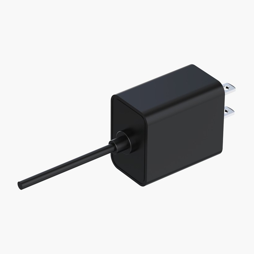 GEN-PSU generic 5 V 2 A power supply, three-quarter view