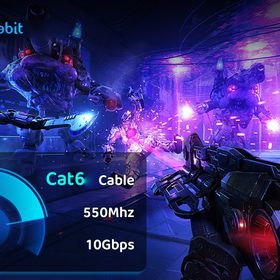 HBE-CAT6 at a glance &mdash; Cat&nbsp;6 cable, 550&nbsp;MHz, 10&nbsp;Gbps