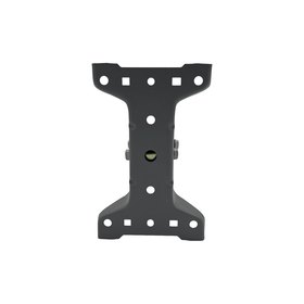 Back of the HBE-J-ARM-18&Prime;-HD base plate &mdash; the lag-screw and bolt holes it mounts through