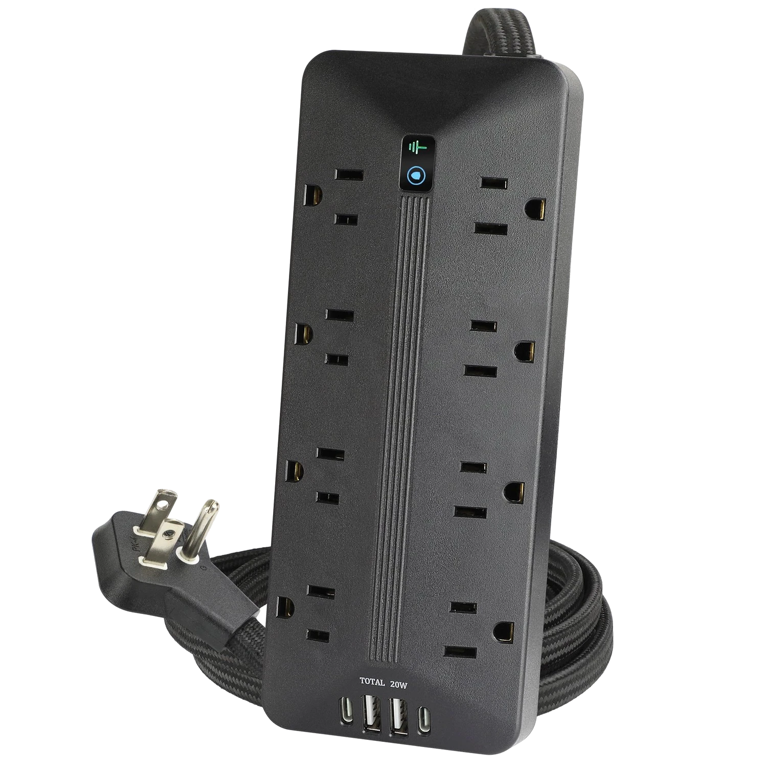 Prime PBSUC410 8 Outlet 3500 Joule Surge Protector with USB Charging and 12ft Cord
