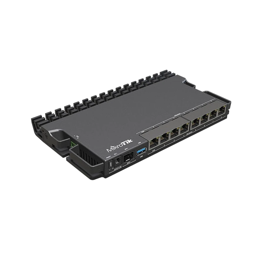 MikroTik 2.5 Gigabit Ethernet, 10 Gigabit SFP+, 1.4 GHz CPU, 1GB RAM, v7 RouterOS