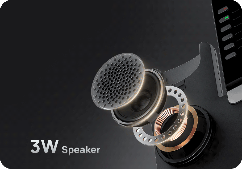 Yealink T85W 3W speaker audio enhancement